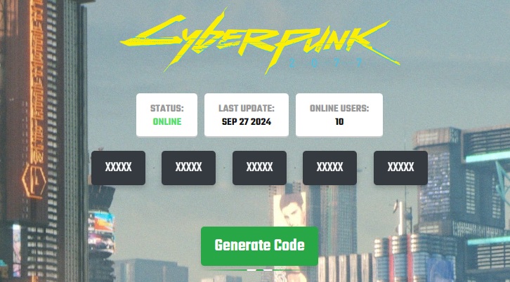 Cyberpunk 2077 Key CD Generator Online