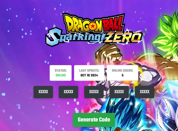 Dragon Ball Sparking Zero Key CD Generator Online