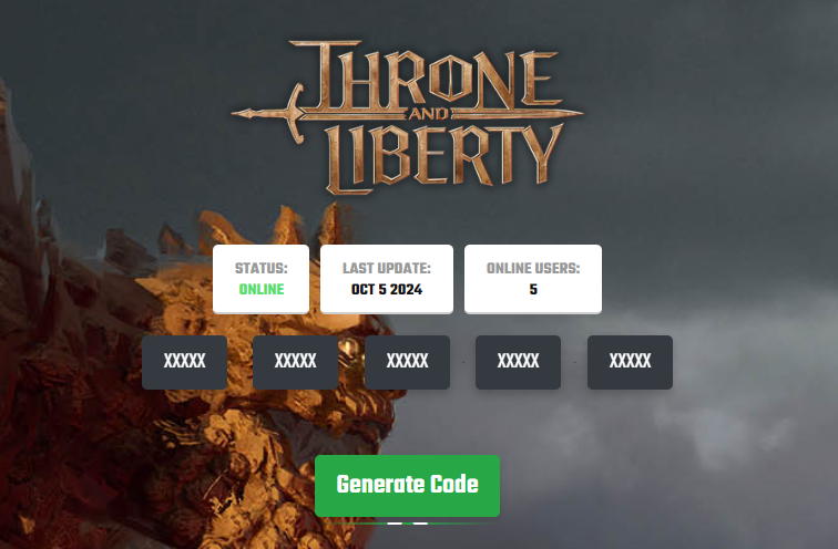 THRONE AND LIBERTY Key CD Generator Online